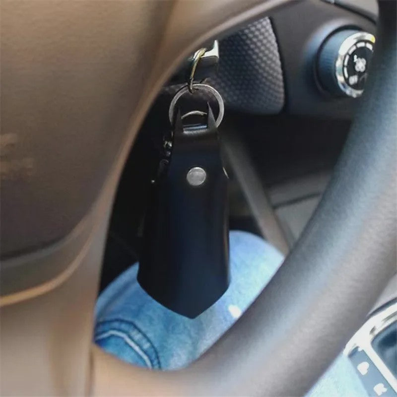 Stoere Batman Bat-vormige Leeren Sleutelhanger voor Auto, Tas & Taille - Uniseks Accessoire