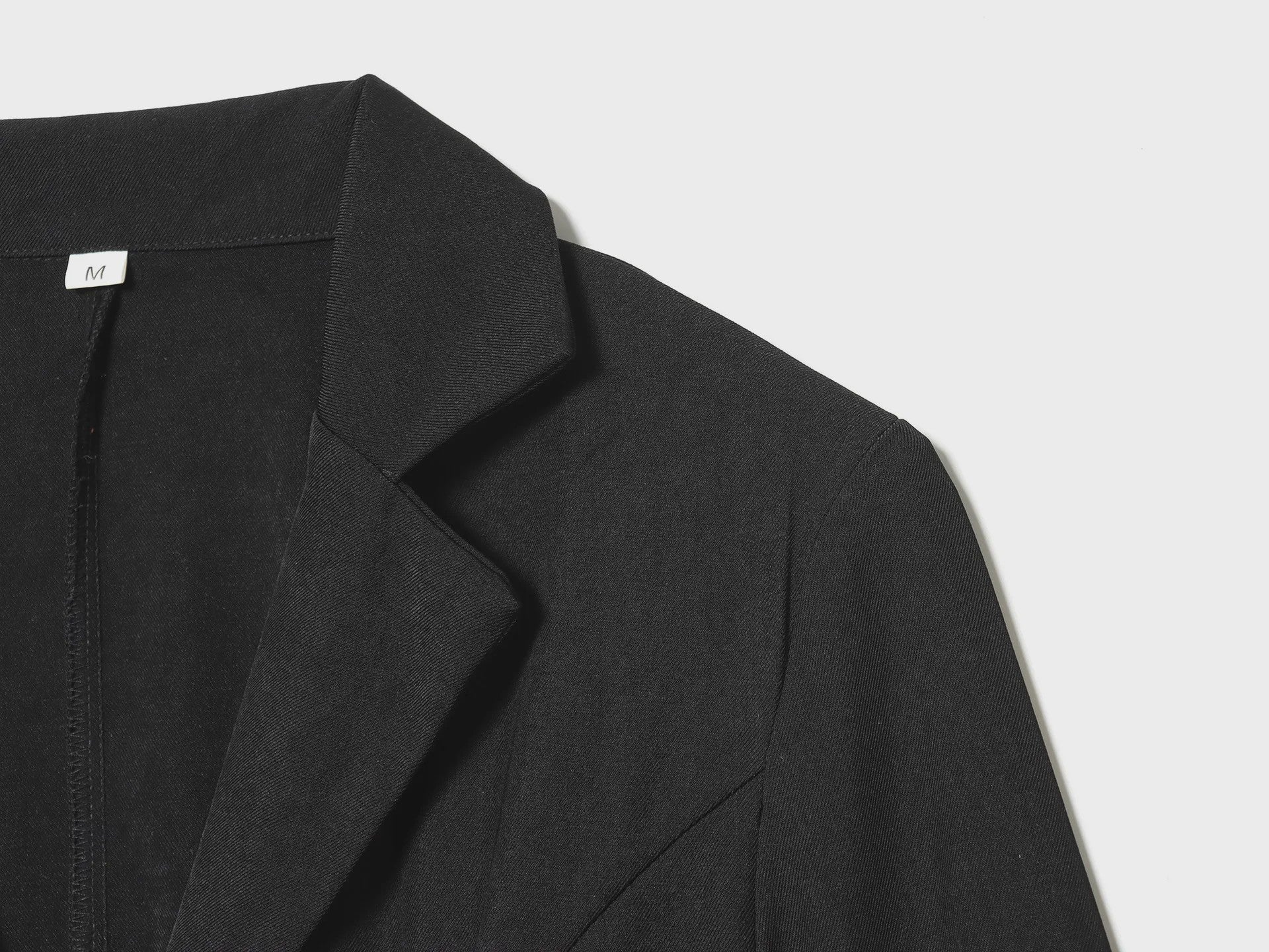 Elegante Zwarte Dames Blazer met Kantafwerking - Getailleerd V-hals Kantoorjasje