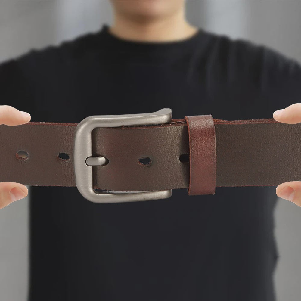 Luxe Heren Riem van Echt Leer - Stijlvolle Casual & Zakelijke Accessoire