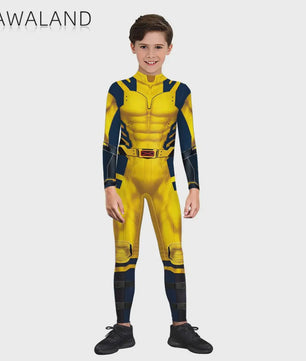 Deadpool & Wolverine Dual Cosplay Jumpsuit - Superhelden Outfit voor Kinderen & Volwassenen