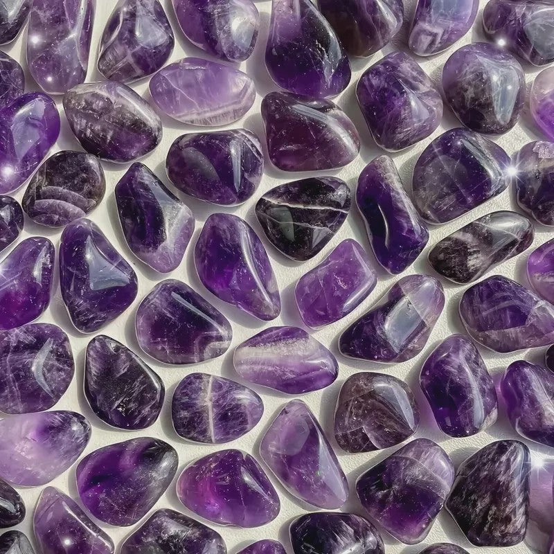 100g Gekantelde Amethist Kristallen - Gepolijste Edelstenen voor Woondecoratie & Reiki
