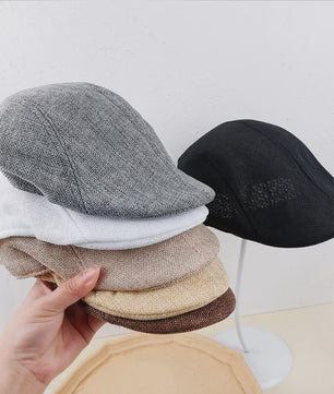 Stijlvolle Britse Baret Pet voor Heren - Retro Painter Cap voor Lente & Zomer