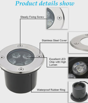 Waterdichte LED Grondspots (IP67) - 3W tot 14W - Tuin, Pad & Landschap Verlichting