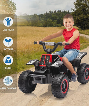 Elektrische Kinder Quad ATV 6V met Muziek, Claxon en LED Verlichting - 3+ Jaar