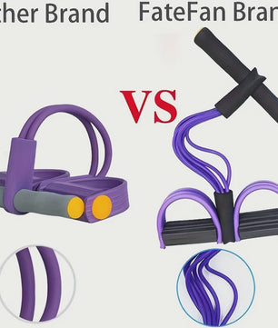 Multifunctionele Weerstandsband met 6 Tubes voor Fitness, Yoga en Buikspieroefeningen