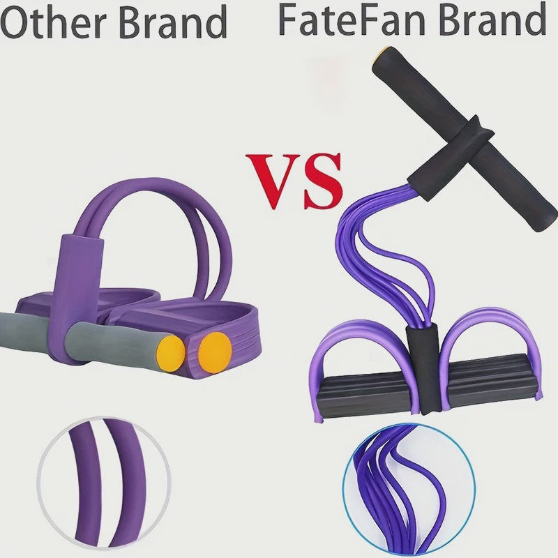 Multifunctionele Weerstandsband met 6 Tubes voor Fitness, Yoga en Buikspieroefeningen