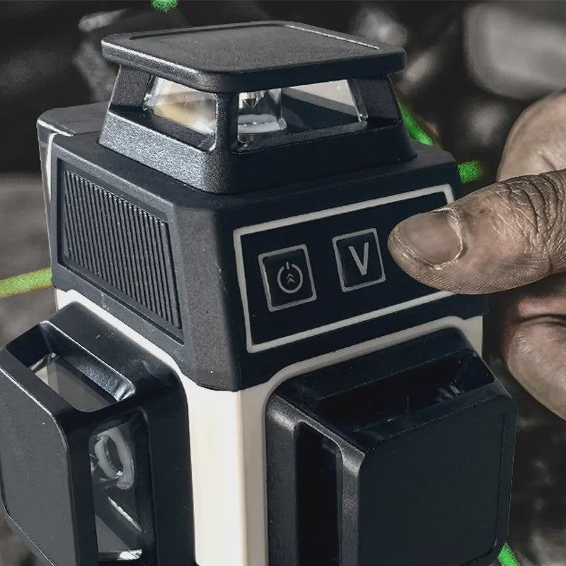 Pracmanu 4D 16-Lijn Groen Laserwaterpas met Afstandsbediening - Zelfnivellerend 360°