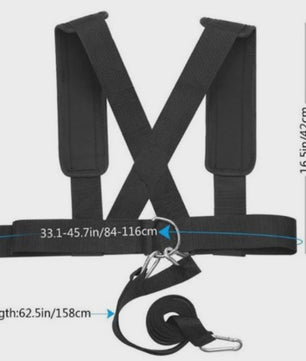 Kracht Trainingsharnas met Sled Belt en Trekriem voor Fitness & Agility
