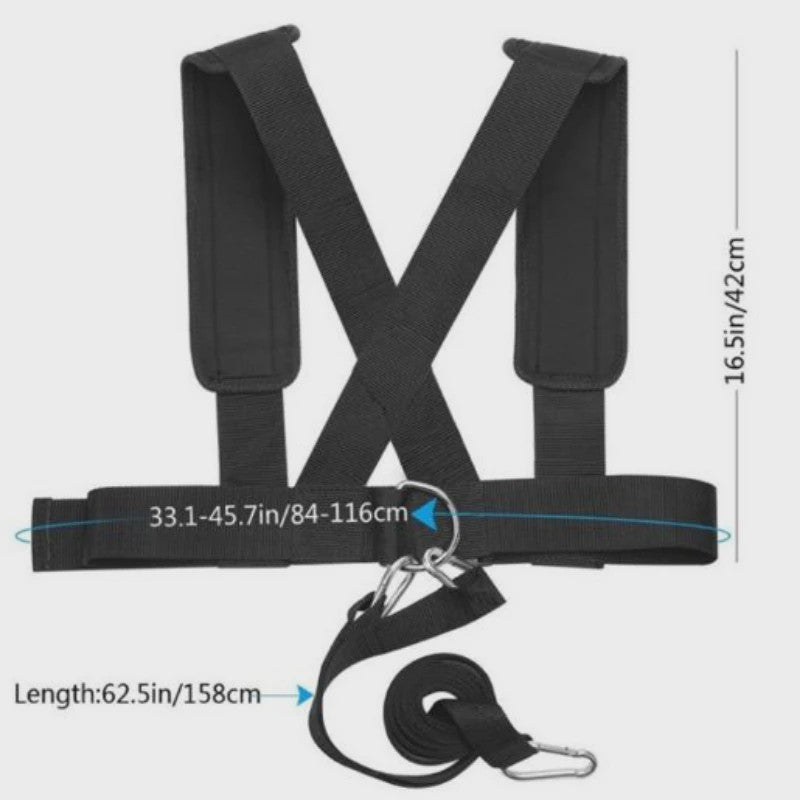 Kracht Trainingsharnas met Sled Belt en Trekriem voor Fitness & Agility