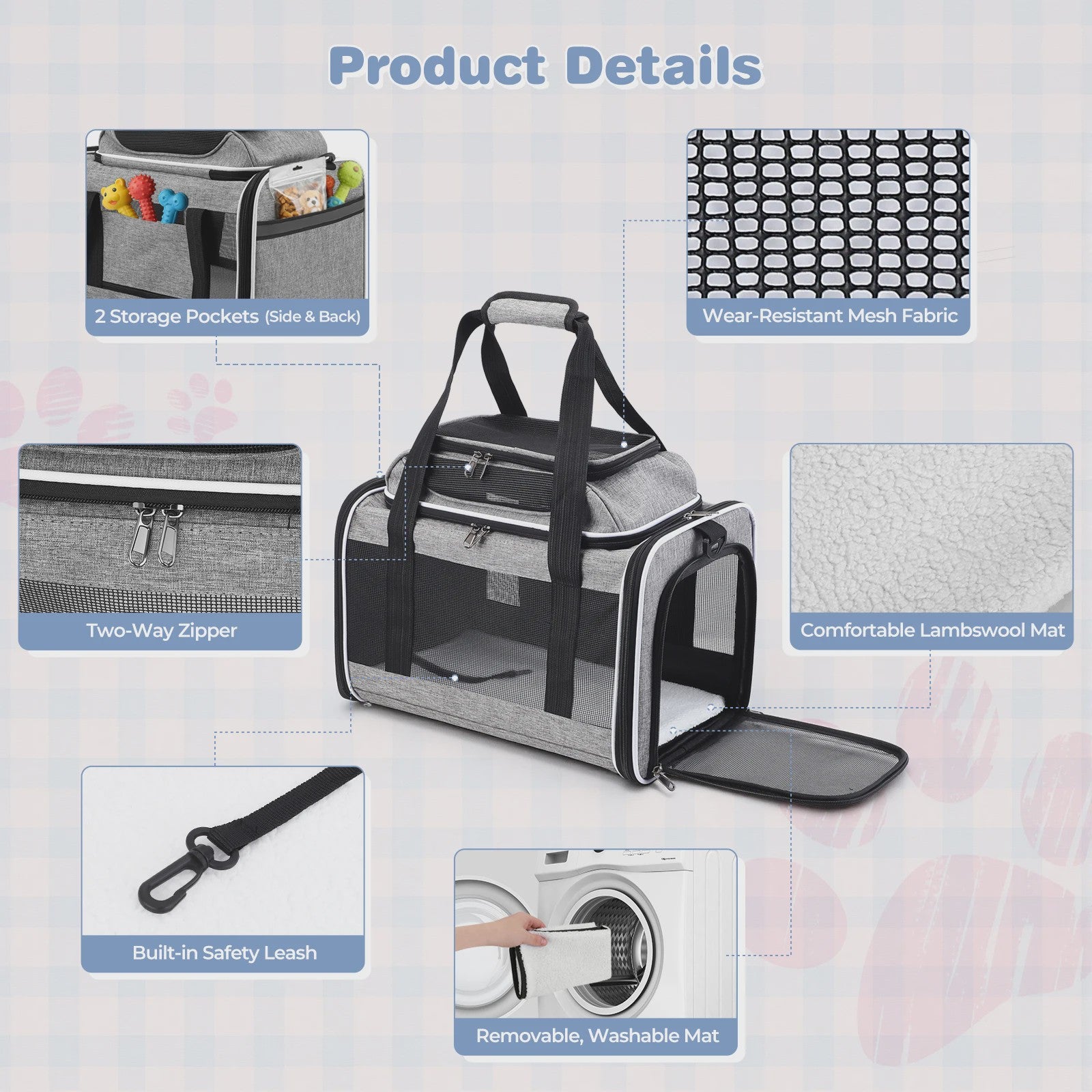 Cat Carrier Backpacks Expandable Cat Backpack with Shade Cover, Breathable Mesh Pet Carrier Backpack Bag for Travel Hiking Campi