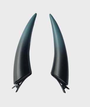 Griezelige Duivel Hoorntjes Haarclips - Lichtgevend & Gothic Accessoire voor Feestjes