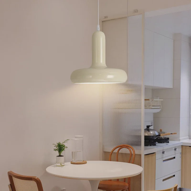 Moderne Paddenstoel Hanglamp Cream Style - Sfeervolle Verlichting voor Slaapkamer & Hotel