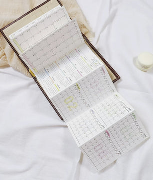 2027 Jaarkalender Navulling voor Planner | A6, A7, M5 | 4-Fold Ontwerp