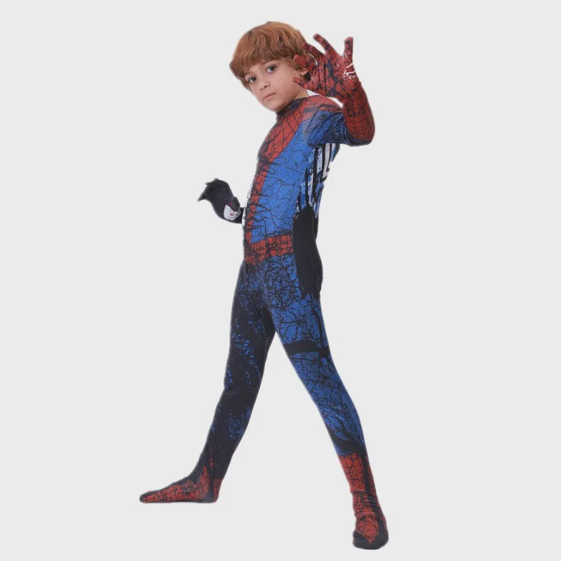 Kinder Superhero Spider-Man Onesie - Feestelijk Verkleedkostuum voor Kinderen