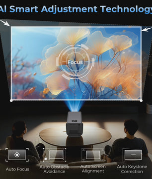Lyncast X7 Smart Projector: 8K Support, 2000 ANSI Lumens, Android 14, WiFi 6