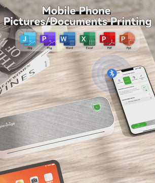 Peripage A40 Draagbare Thermische Printer - Inkless Document & Label Printer