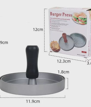 Aluminium Burgerpers voor Perfecte Hamburgers - Ideaal voor BBQ & Keuken