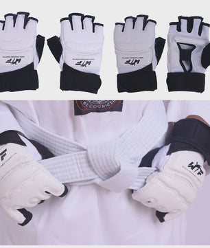 Karate & Taekwondo Handschoenen en Voetbeschermers Set - Half Vinger & Flexibel