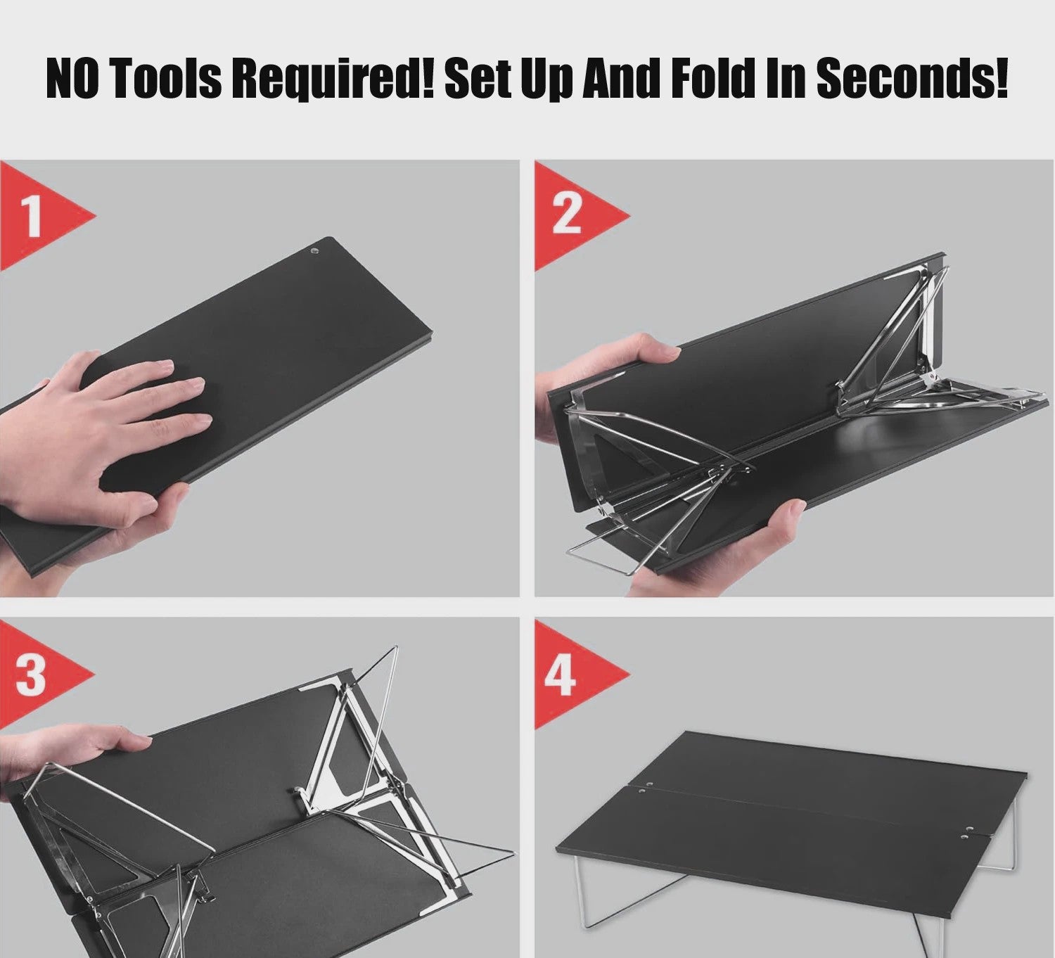 Ultralichte Aluminium Klaptafel voor Buiten - Compact & Draagbaar voor Camping, Picnic & BBQ