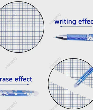 Set van 25 Kawaii Uitwisbare Gelpennen - Vloeiend Schrijven en Wissen voor School & Kantoor