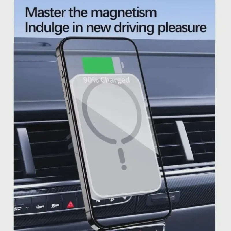 Magnetische Auto Draadloze Oplader & Telefoonhouder - Magsafe Compatibel, Snel Laden