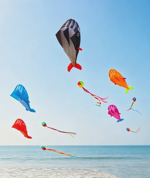 Grote Vlieger Dolfijn - Duurzaam Nylon Vliegplezier voor Volwassenen en Kinderen