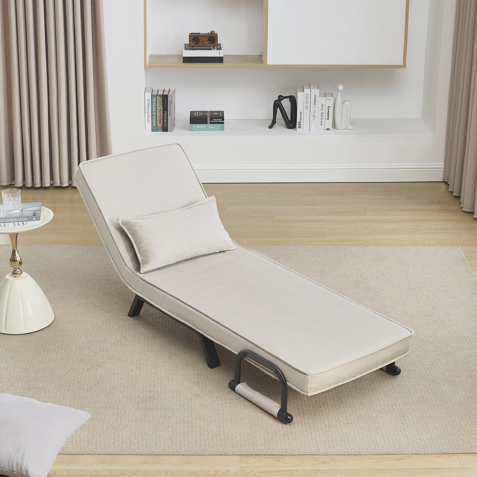 WOLTU Multifunctionele Sofa Bed: 3-in-1 Klapstoel, Gastenbed & Loungebank met Verstelbare Rugleuning