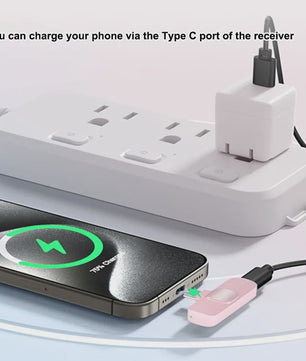 Draadloze Lavalier Microfoon - Mini Clip-on met Ruisonderdrukking voor iPhone, iPad & Android
