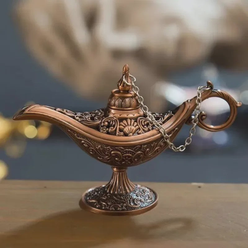 Retro Aladdin Olie Lamp Geurbrander - Decoratieve Aromatherapie Brander