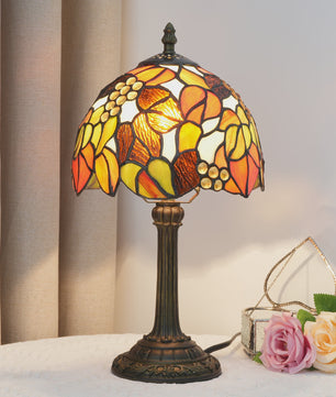 Vintage Stijl Tafellamp - Meerkleurige Tiffany Lamp 8-Inch voor Nachtkastje of Bureau