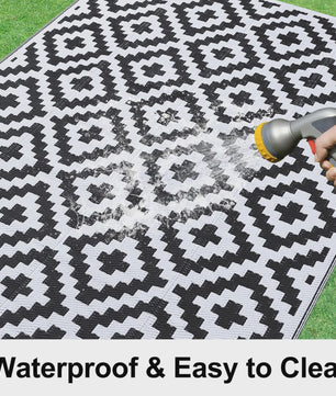 Omkeerbaar Waterdicht Buitentapijt - Ideaal voor Terras, Camping & RV
