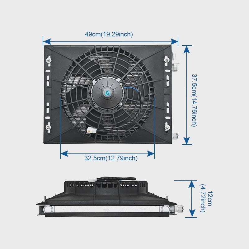 Universele 12V/24V Elektrische Airco & Verwarming Unit met Compressor voor Vrachtwagen en Camper