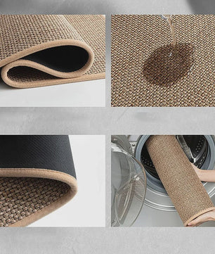 Wasbare Antislip Keuken Runner - Faux Sisal Keukenmat met Natuurrubber Anti-slip Onderkant