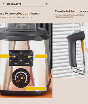 Krachtige 3-in-1 Keukenmachine: Blender, Mixer & Foodprocessor met 3 Containers