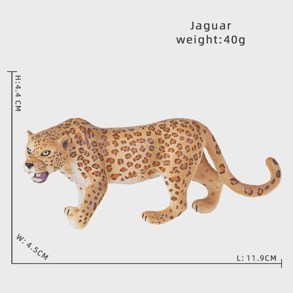 Realistische Wild Animal Speelgoed Set: Olifant, Leeuw, Cheetah, Tijger - Educatief Cadeau