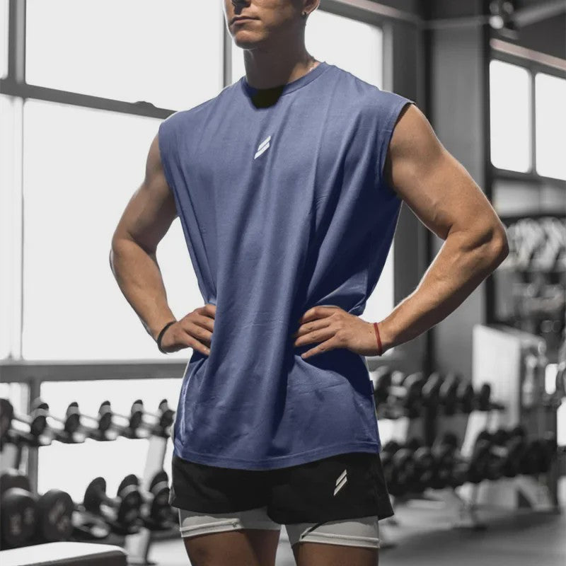 Heren Tanktop Zonder Mouwen - Sneldrogend & Ademend voor Fitness en Sport