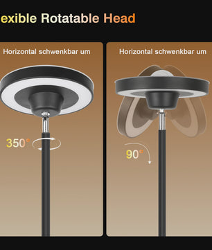 Moderne LED Vloerlamp met Watergolf Effect, RGB & CCT Sfeerverlichting en Leeslamp Functie