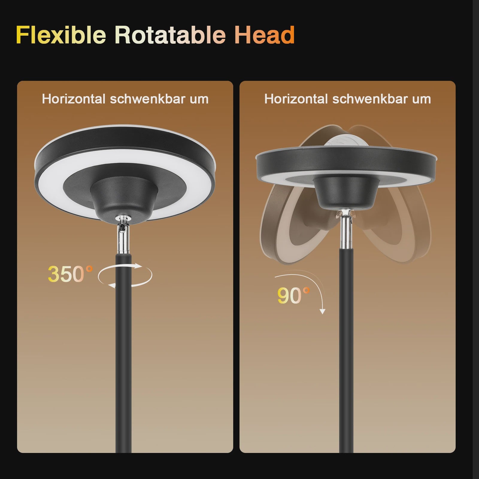 Moderne LED Vloerlamp met Watergolf Effect, RGB & CCT Sfeerverlichting en Leeslamp Functie