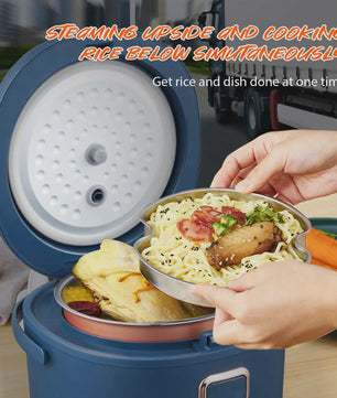 Draagbare Rijstkoker 2L - 12V/24V/220V - Auto, Camper & Thuis