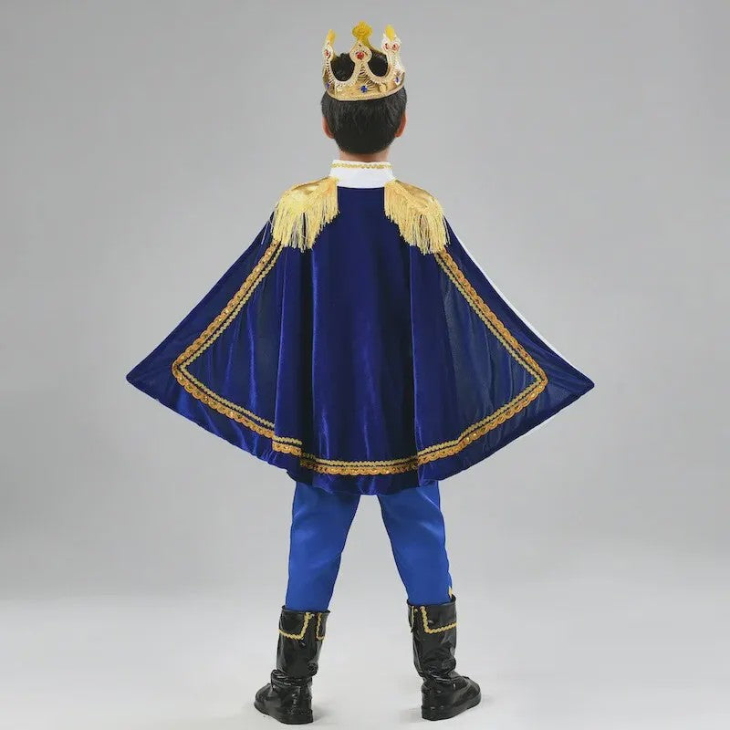 Jongens Prins Kostuum 7-delig - Middeleeuws Koningskostuum voor Feestjes & Halloween