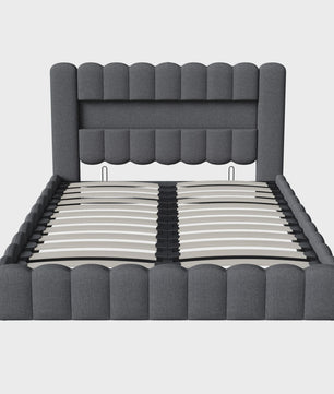 Luxe Gestoffeerd Bed met LED, USB & Opbergruimte - 140/160/180cm