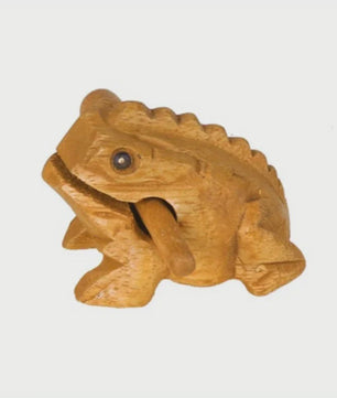 Handgesneden Houten Kikker - Uniek Thailand Souvenir & Creatief Geluidsspeeltje