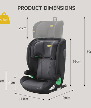 Jovikids LEON Kinderzitje i-Size 100-150cm - Maximale Bescherming en Comfort