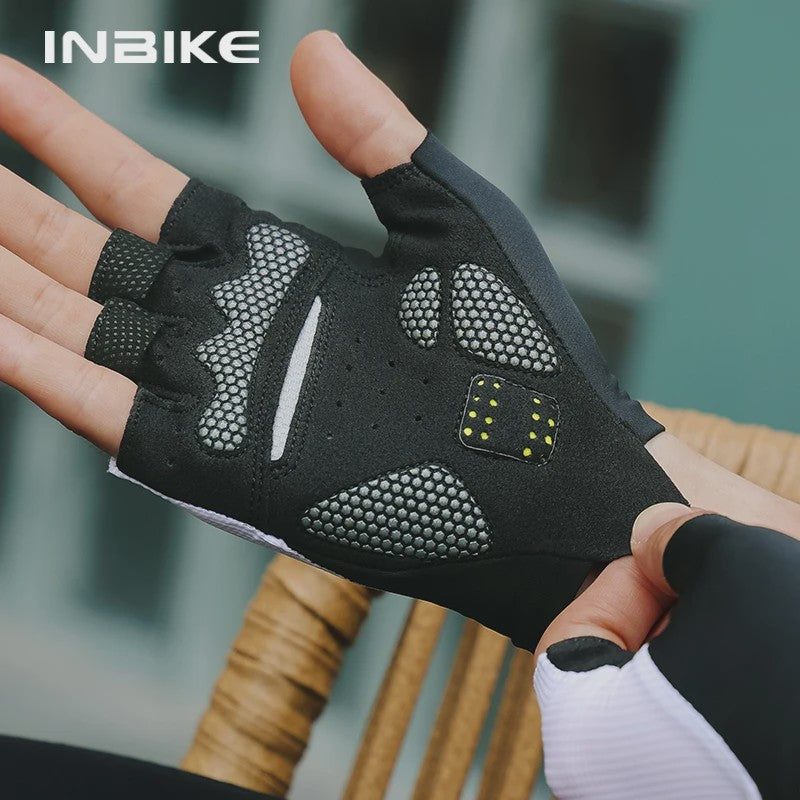 INBIKE Zomer Fietshandschoenen Heren - Ademend, Schokabsorberend & Anti-slip