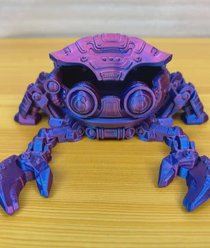 3D Geprinte Mechanische Krab - Beweegbaar Model Speelgoed