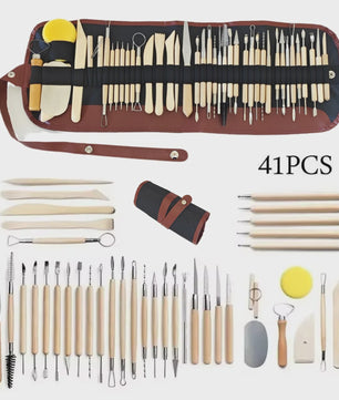 Uitgebreide Klei Modelleer- en Boetseer Gereedschap Set - 8-61 Delig