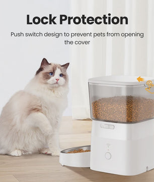 ROJECO Automatische Hond & Kat Voerbak met WIFI Bediening - 2L Capaciteit