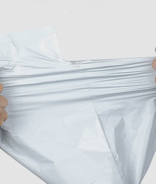 50x Witte Verzendzakken - Sterk Polyethyleen, Zelfklevend, Waterdicht - Ideaal voor Post en Koeriers