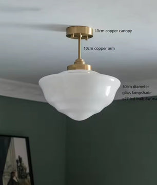 Japanse Glazen Hanglamp – Minimalistisch Nordic Design – LED E27 – Verstelbaar Snoer 200 cm – Sfeervolle Interieurverlichting