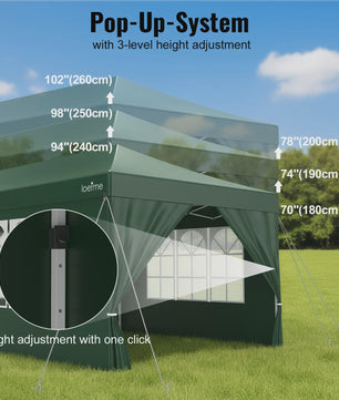 LOEFME 3x6m Pop-Up Partytent Gazebo - Waterdicht, Winddicht met 6 Zijwanden & UV Bescherming